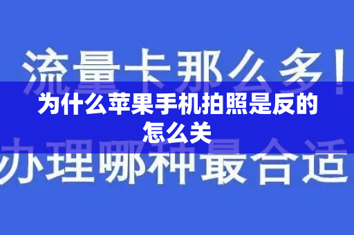 为什么苹果手机拍照是反的怎么关