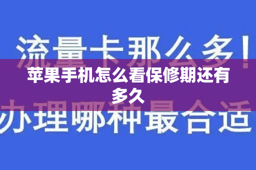 苹果手机怎么看保修期还有多久