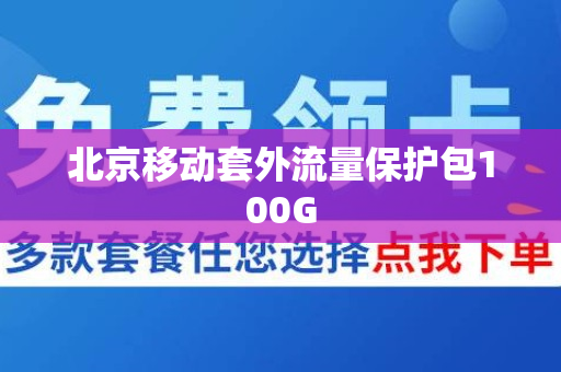 北京移动套外流量保护包100G