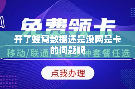 开了蜂窝数据还是没网是卡的问题吗