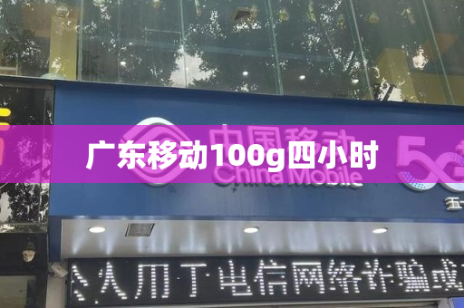 广东移动100g四小时