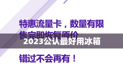 2023公认最好用冰箱