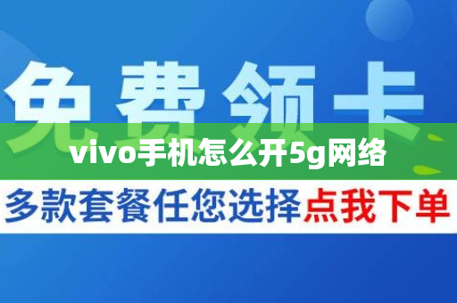 vivo手机怎么开5g网络