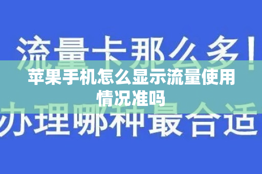 苹果手机怎么显示流量使用情况准吗