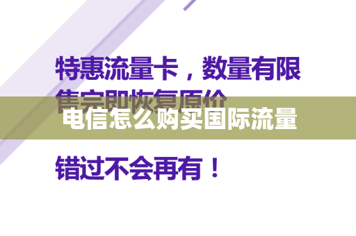 电信怎么购买国际流量