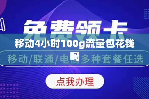 移动4小时100g流量包花钱吗