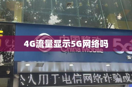 4G流量显示5G网络吗