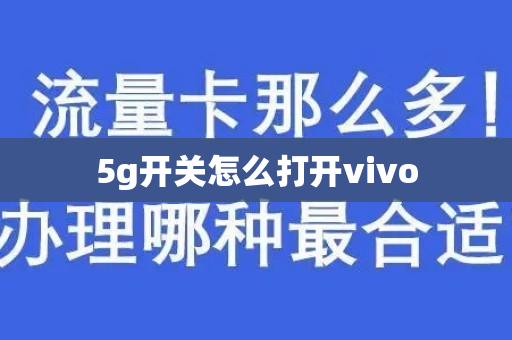 5g开关怎么打开vivo