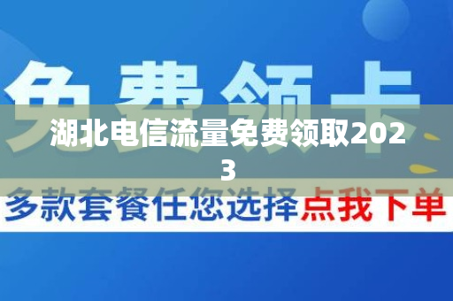 湖北电信流量免费领取2023