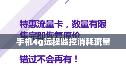 手机4g远程监控消耗流量