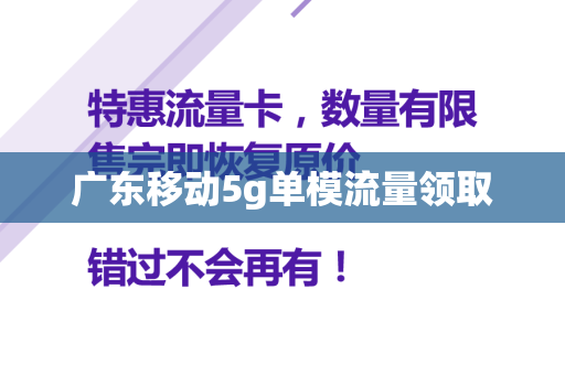 广东移动5g单模流量领取