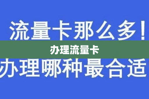 办理流量卡