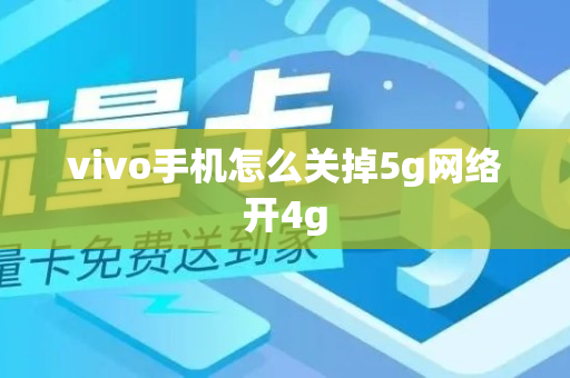 vivo手机怎么关掉5g网络开4g