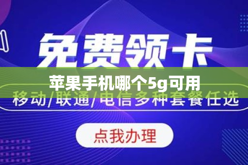 苹果手机哪个5g可用