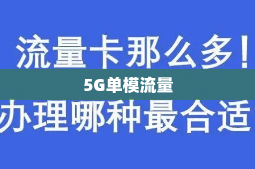 5G单模流量