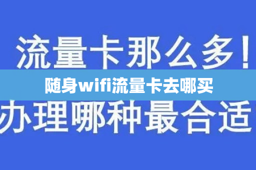 随身wifi流量卡去哪买