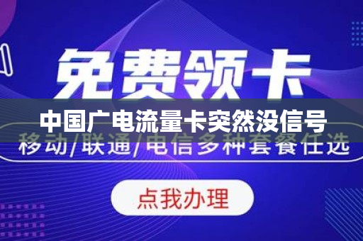 中国广电流量卡突然没信号