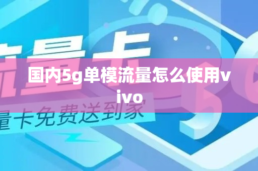 国内5g单模流量怎么使用vivo