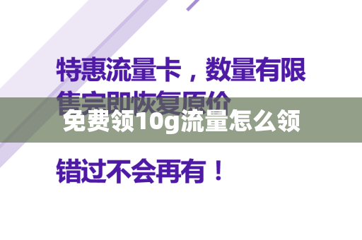 免费领10g流量怎么领