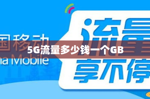 5G流量多少钱一个GB