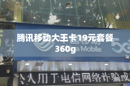 腾讯移动大王卡19元套餐360g