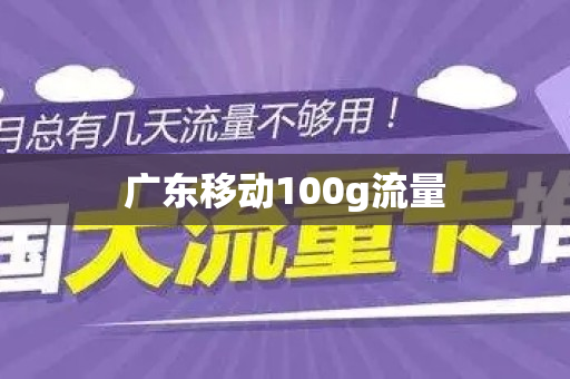 广东移动100g流量