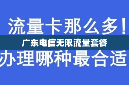 广东电信无限流量套餐