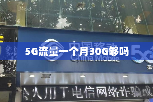 5G流量一个月30G够吗