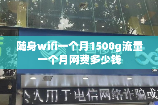 随身wifi一个月1500g流量一个月网费多少钱